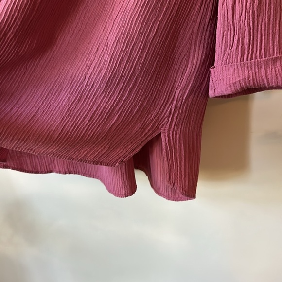 SOFT SURROUNDINGS | Key Biscayne Gauze Tunic 3/4 Sleeve Relaxed Notched Collar - Picture 4 of 11